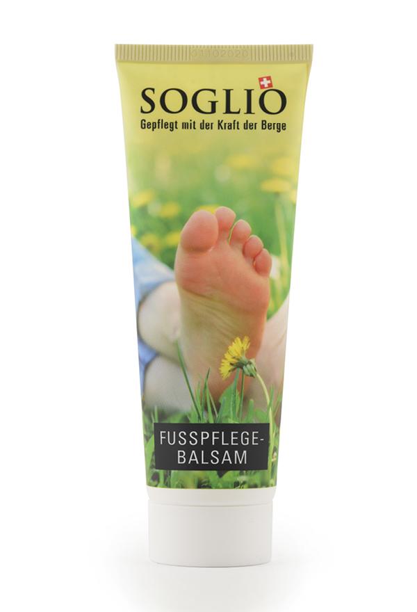 Soglio Erfrischender Fussbalsam mit Ziegenbutteröl (75 ml)