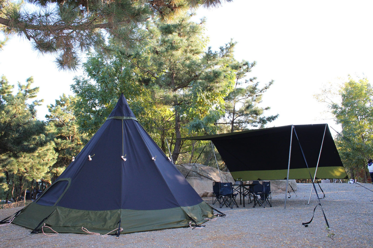W23© Tipi Zelt/002 Black