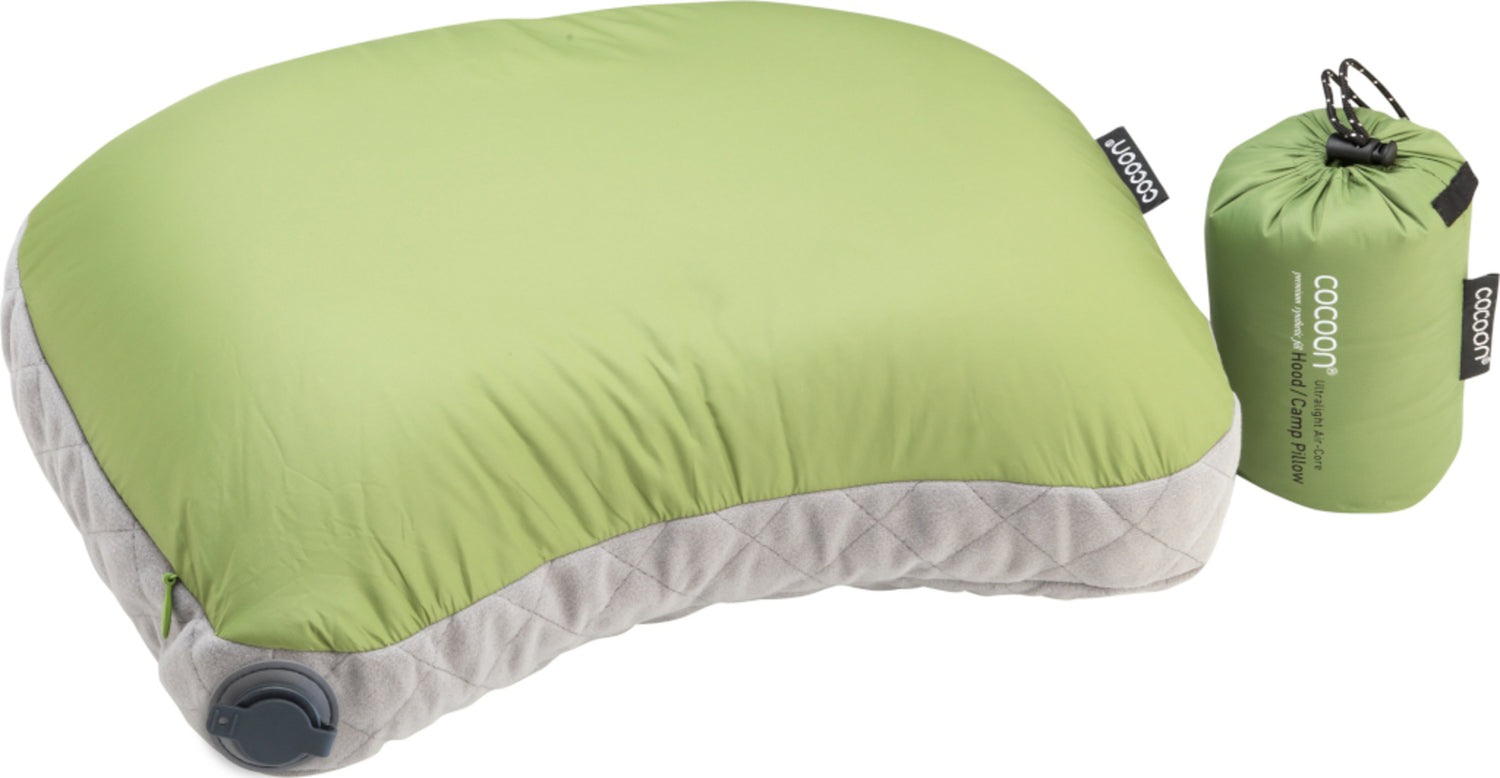 Cocoon Air Core Hood / Camp Pillow Ultralight wasabi/grey