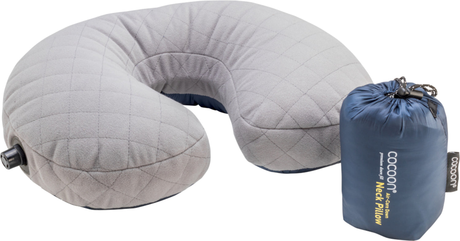 Cocoon U Shaped Down Neck Pillow dark indigo/grey