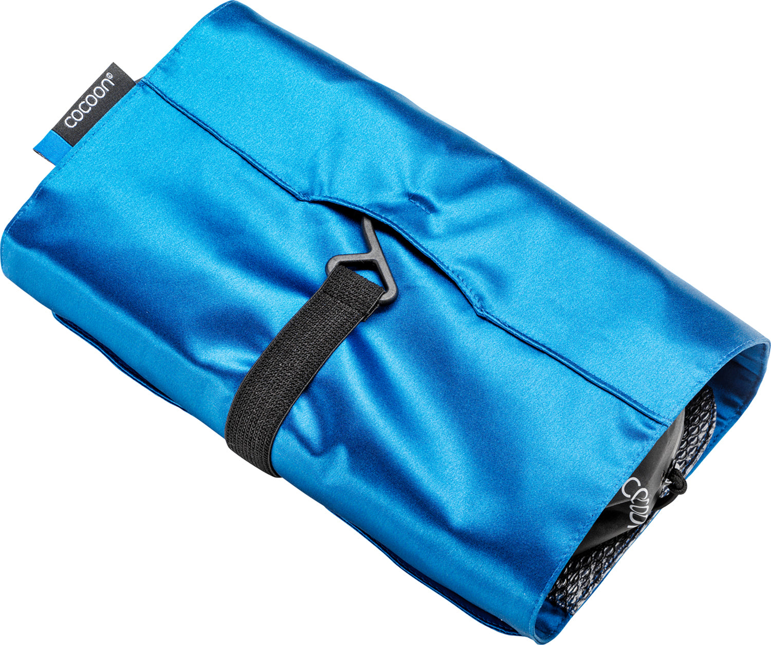 Cocoon Silk Hanging Toiletry Kit Minimalist blue lagoon