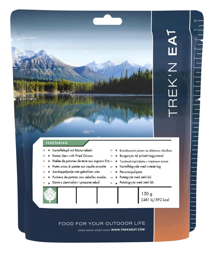 Trekn Eat Kartoffeleintopf mit Röstzwiebeln