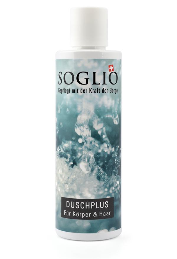 Soglio Duschplus Milde Reinigung für Körper und Haar (100 ml)