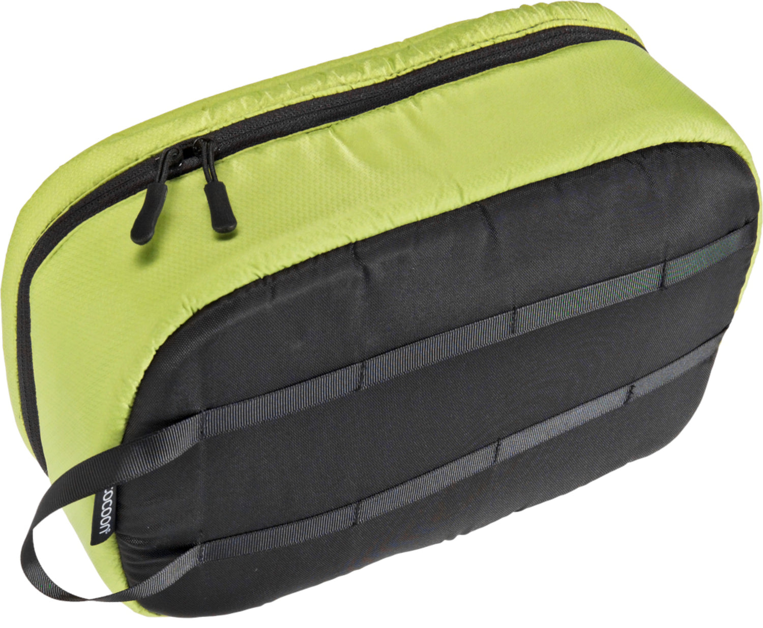 Cocoon Padded Cube Size L lime / beluga grey inside