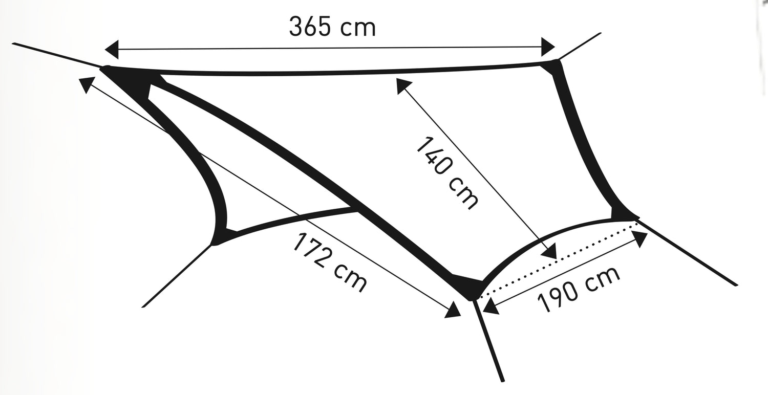 Cocoon Hammock Tarp Ultralight teal shadow