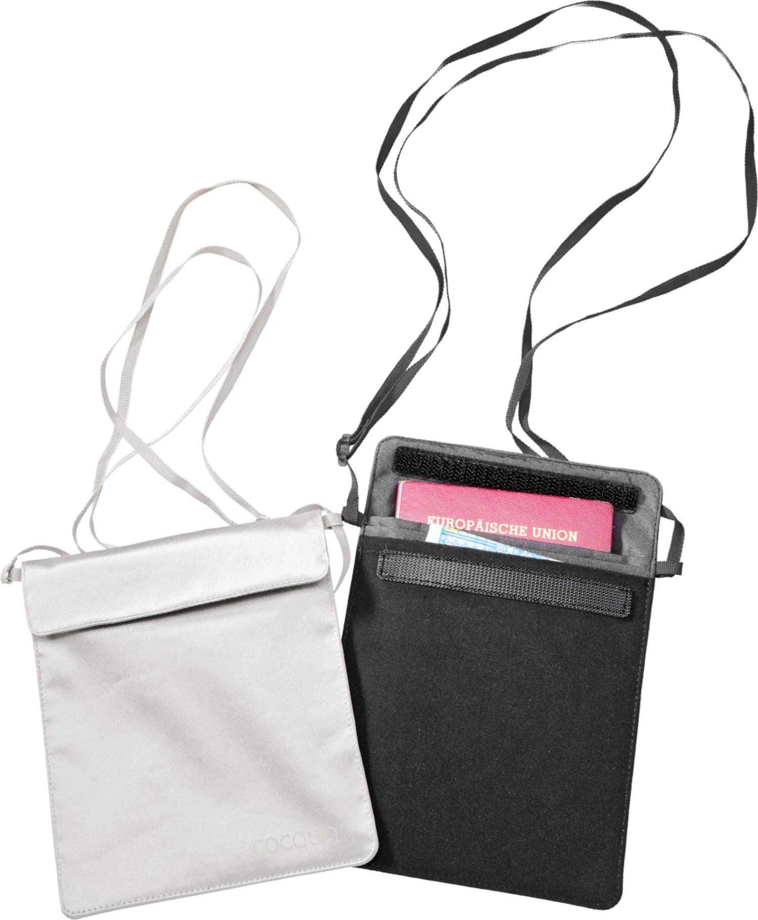 Cocoon Silk Secret Passport Wallet sand grey