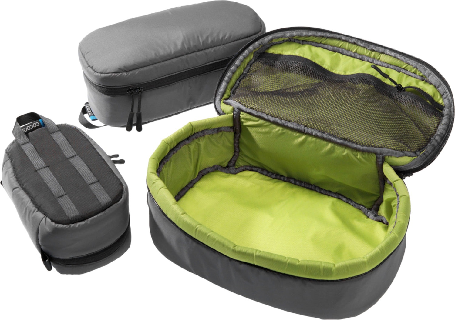 Cocoon Padded Cube Size Sbeluga grey / lime inside