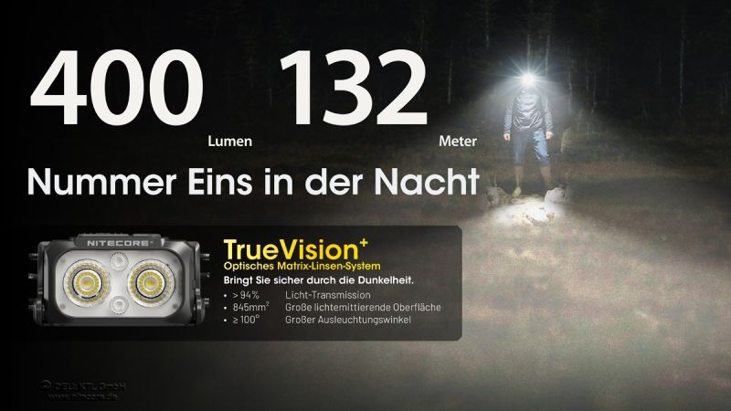 Nitecore NU25 MCT UL - 400 Lumen