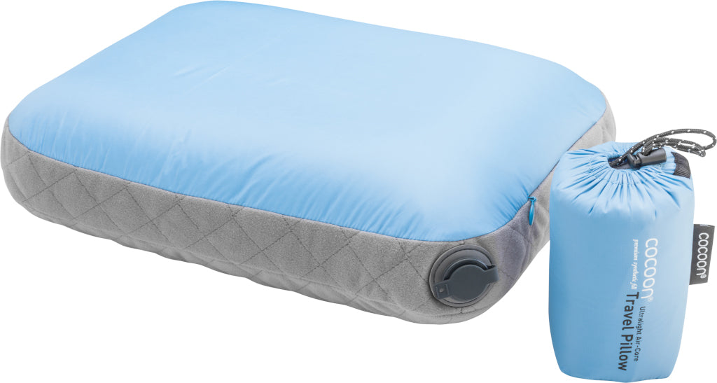 Cocoon Air Core Pillow Ultralight M light-blue/grey