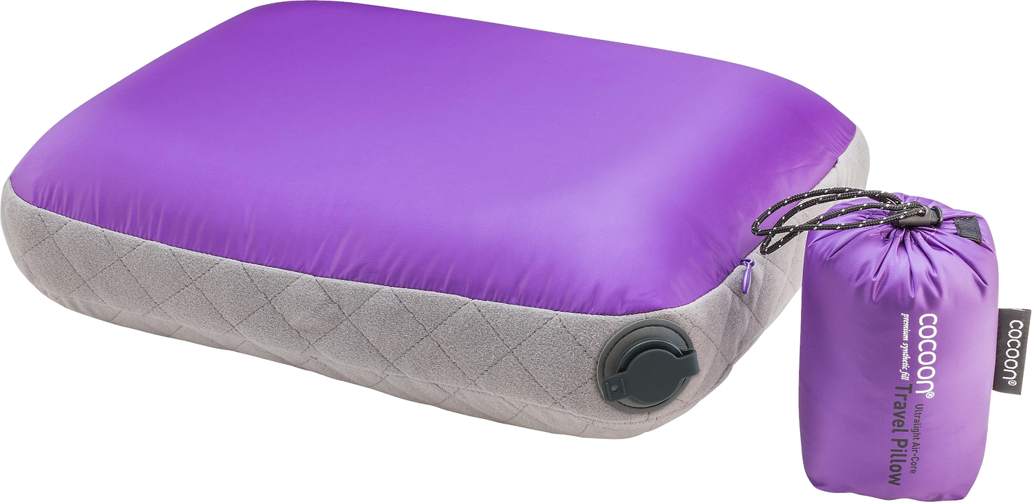 Cocoon Air Core Pillow Ultralight S purple/grey