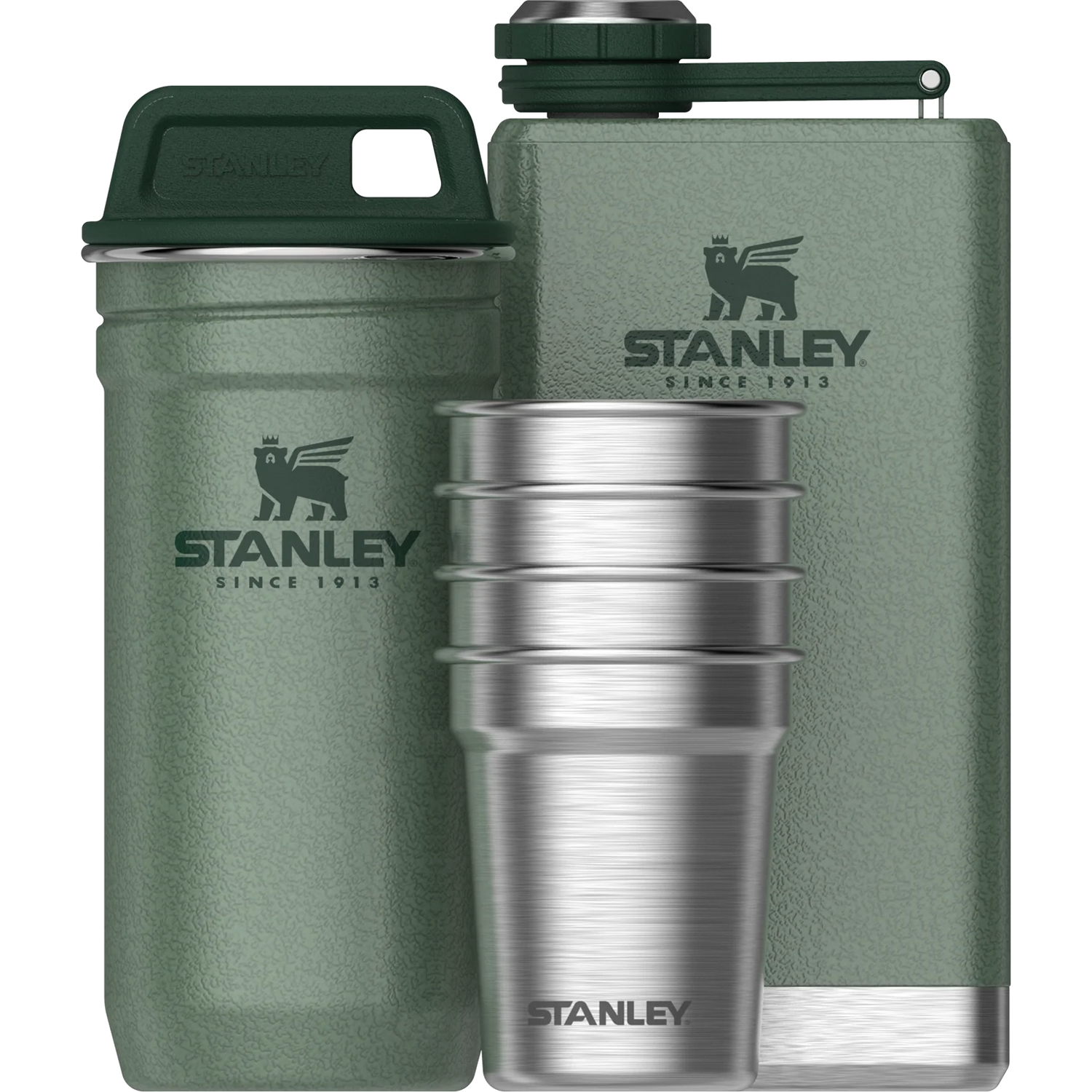 Stanley Stainless Steel Shot Glass and Flask Set