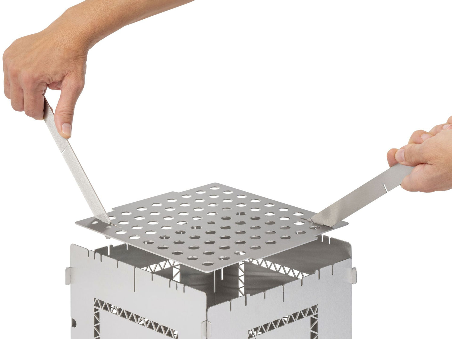 Bushcraft Essentials Grillplatte Bushbox XXL Campfire