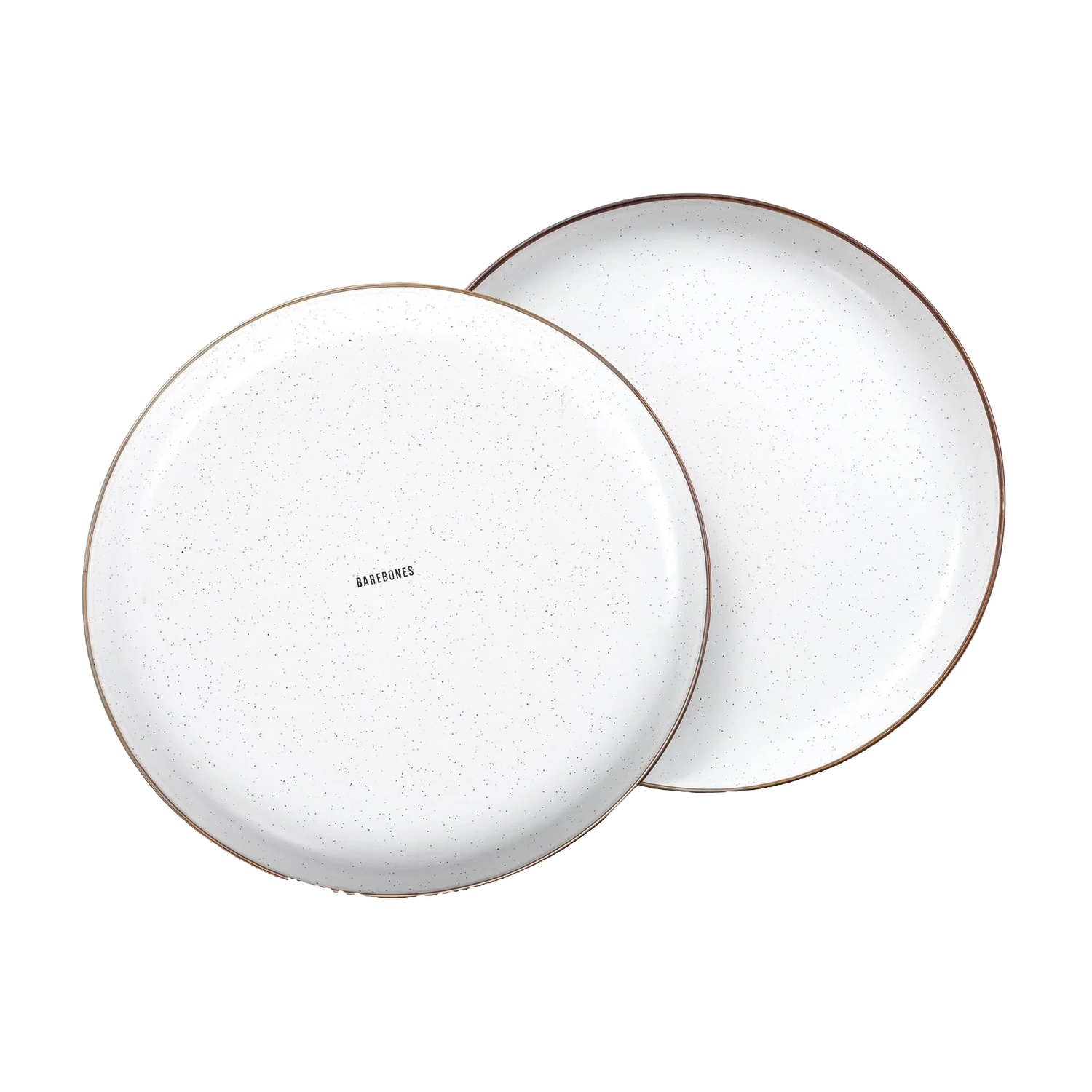 Barebones Emaille-Teller (Gross) 2er Set Eggshell