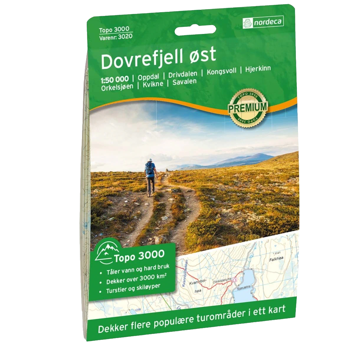 Turkart Dovrefjell Ost Wanderkarte