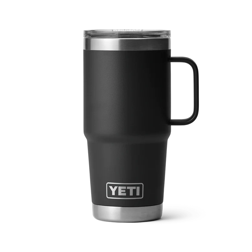 Yeti Rambler Reisebecher mit Stronghold Deckel 591ml Black