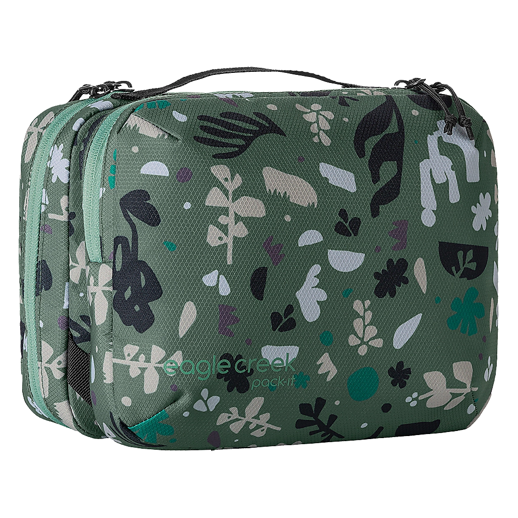 Eagle Creek Pack-It Trifold Toiletry Kit Roots And Shoots: Duck Green