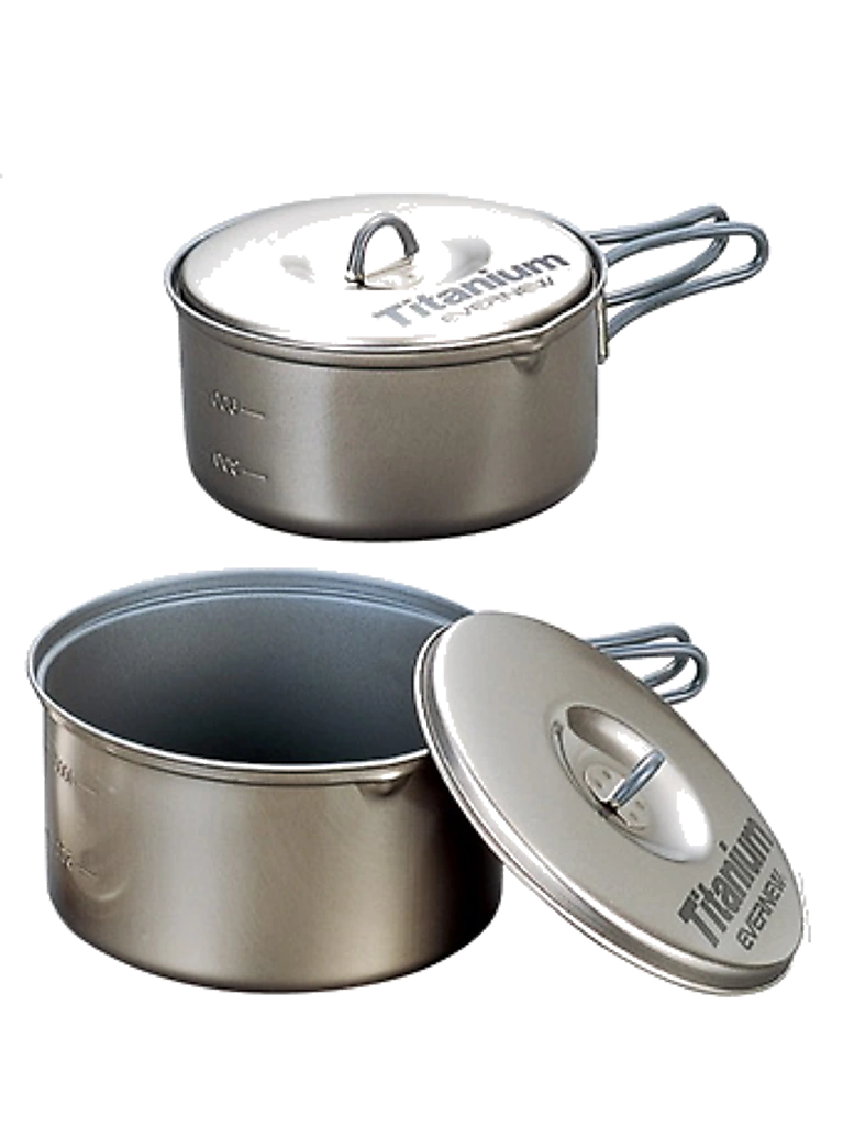 Evernew Ti Non-Stick Pot Set S