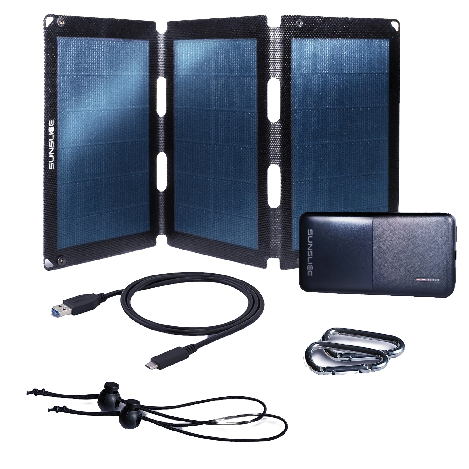 SunSlice Trekker Kit Pro 18 W Solarpanel + 10.000 mAh Powerbank
