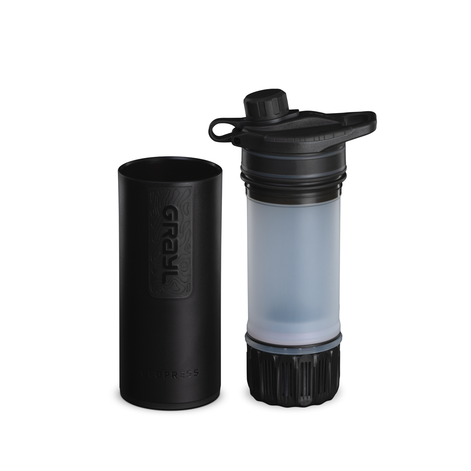 Grayl Geopress Purifier Bottle Covert Black