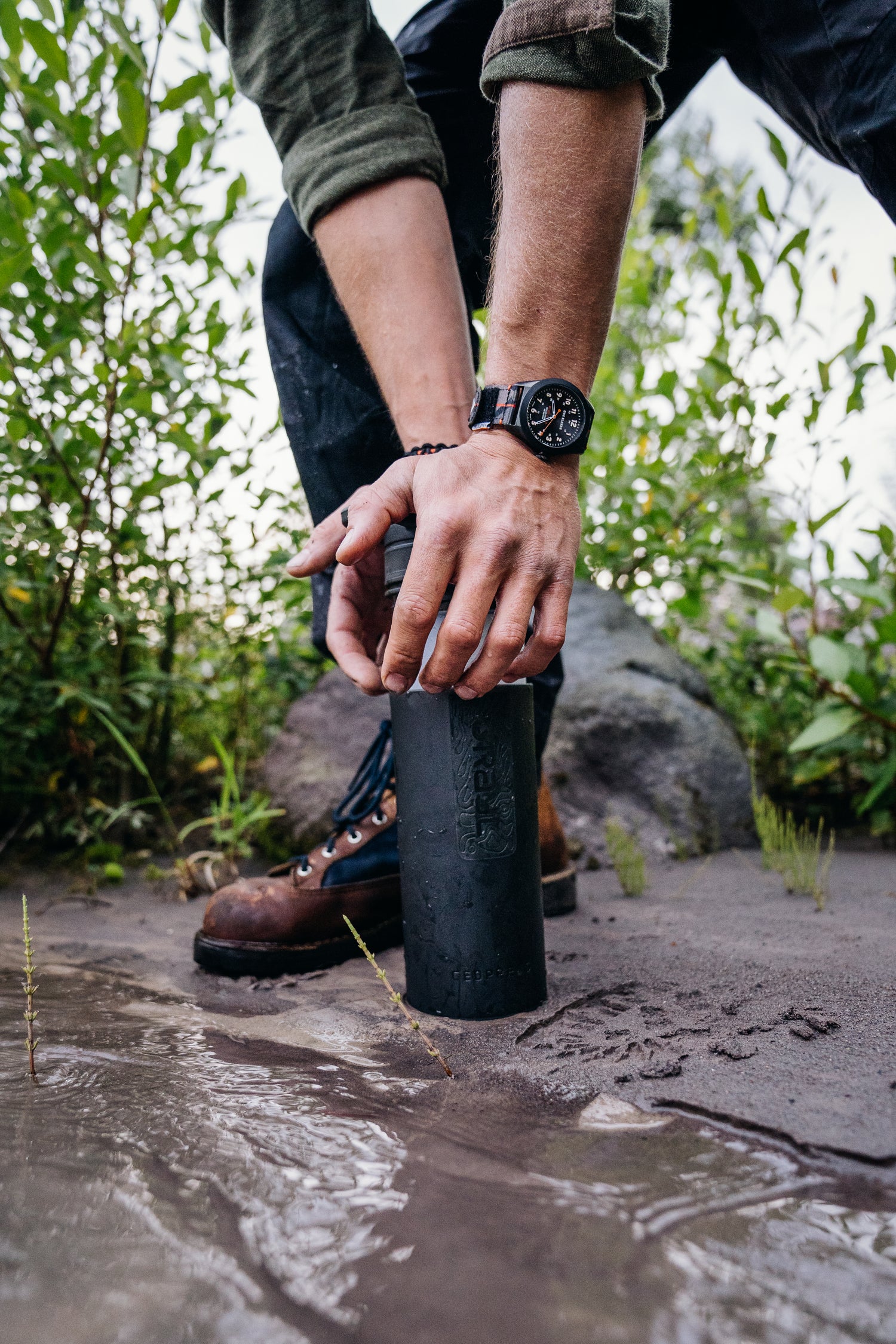 Grayl Geopress Purifier Bottle Covert Black