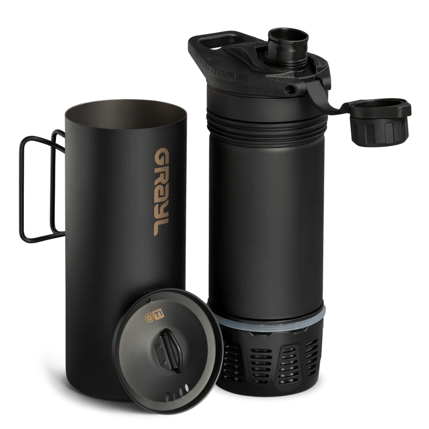 Grayl 710ml GeoPress® Ti Filterflasche- Schwarz