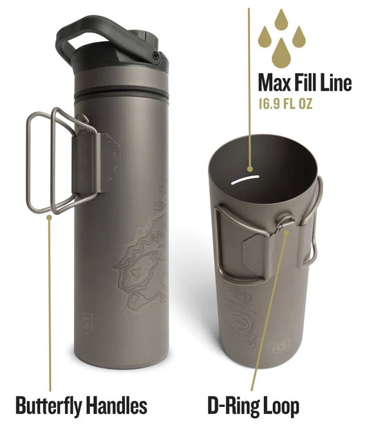 Grayl Ultrapress Purifier Titanium Wasserfilter 0.5L