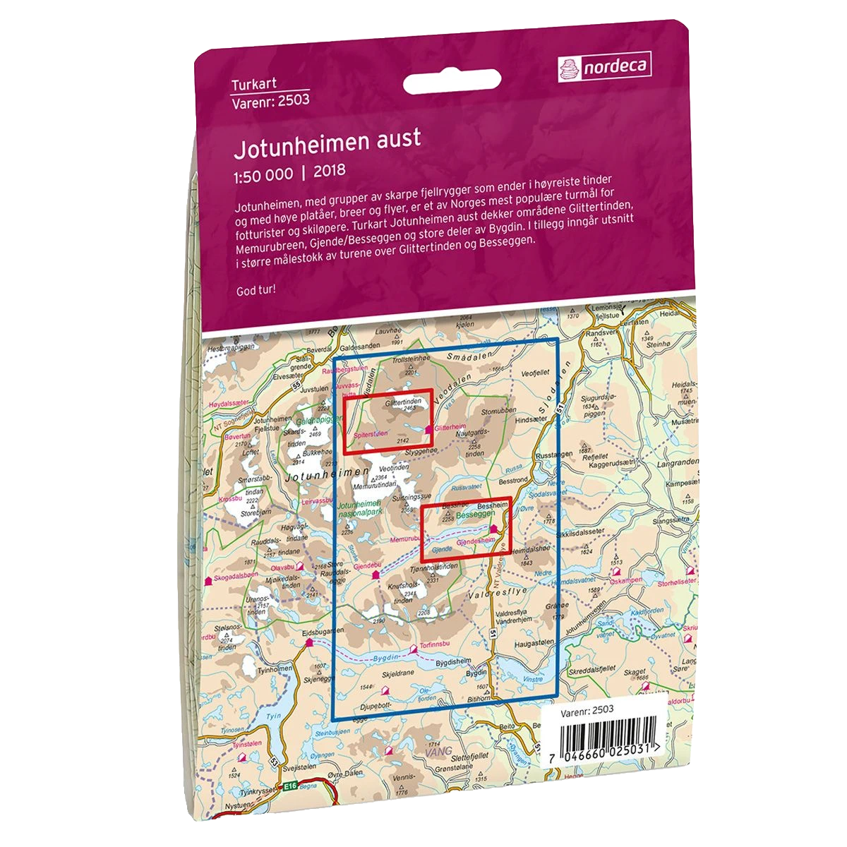 Turkart Jotunheimen Aust Wanderkarte