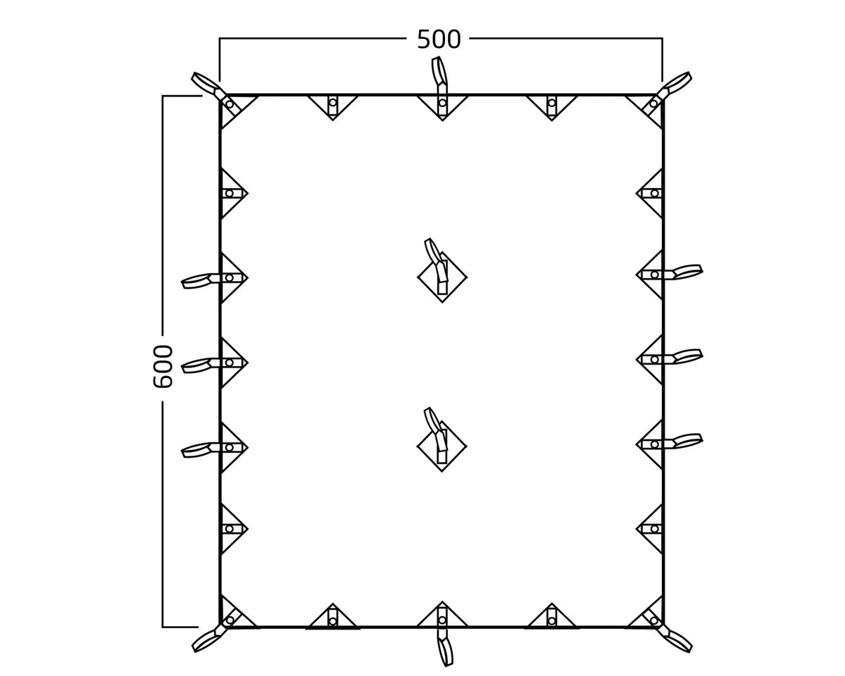 Nordisk Kari 30, 30m² Baumwoll-Tarp