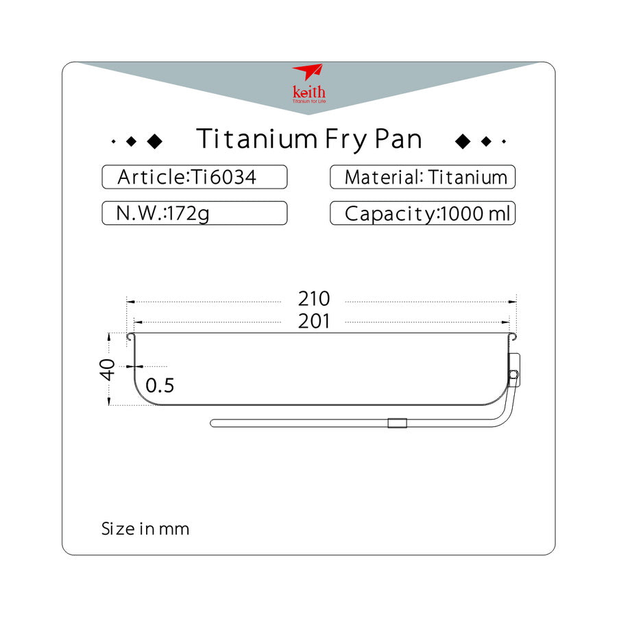 Keith Titanium Bratpfanne 20cm