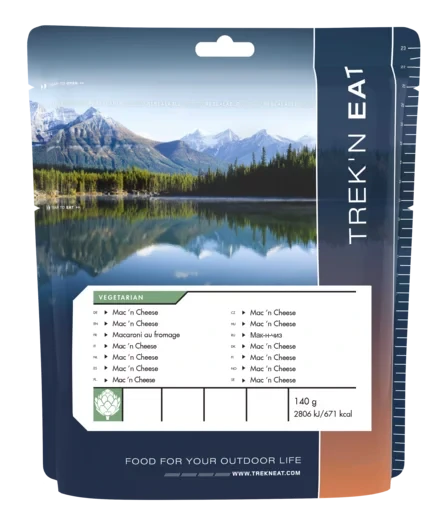 Trek'n Eat Mac'n Cheese Cremiges Outdoor-Nudelgericht für unterwegs