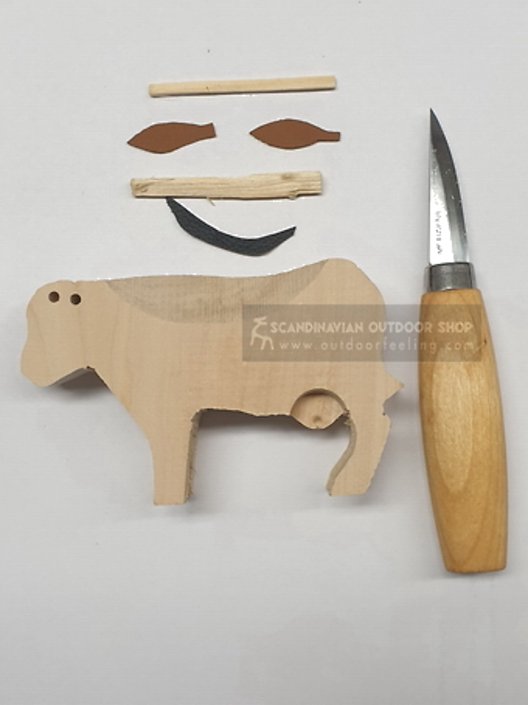 Mora Kuh Holzschnitzset