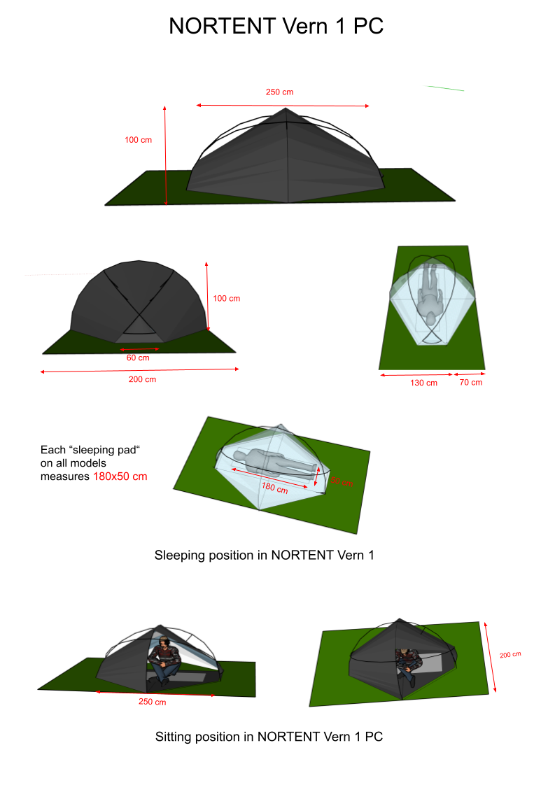 Nortent Vern 1 PC Vier-Jahreszeiten-Zelt