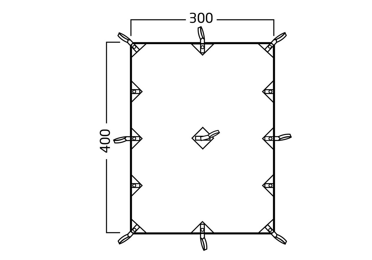 Nordisk Kari 12m² Vielseitiges Baumwoll-Tarp
