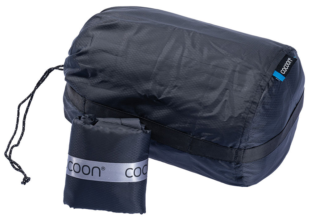 Cocoon Microfleece Polyester Pillow Stuff Sack L phantom black/light blue