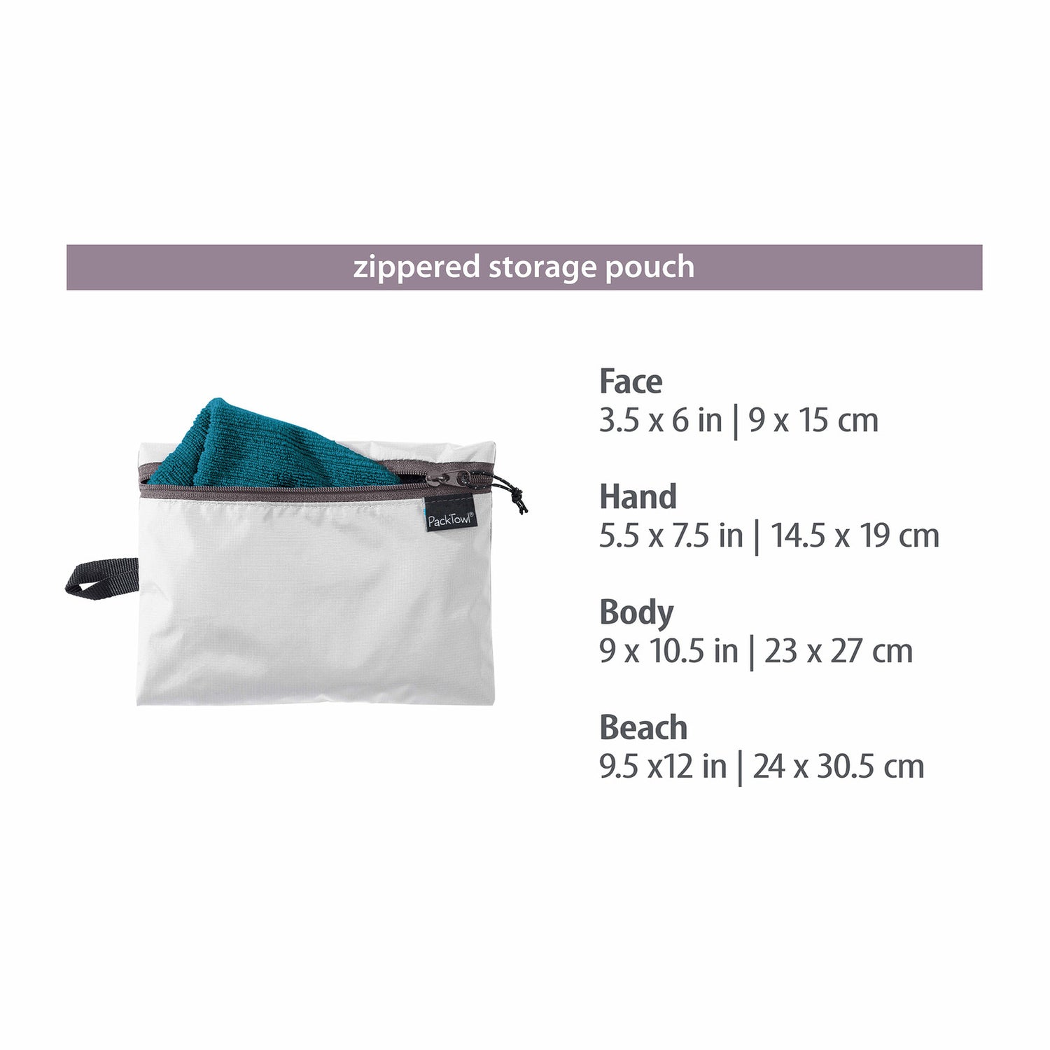 PackTowl Luxe Body (XL) Lake Blue