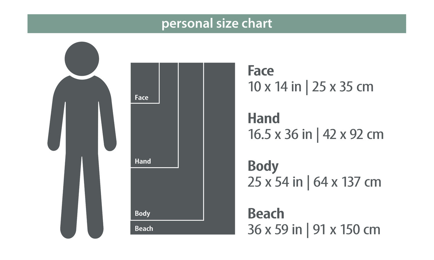 PackTowl Personal Body (XL) Palm Print