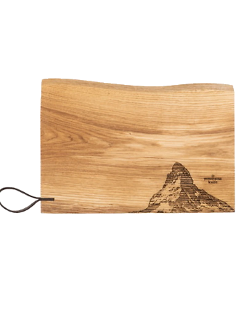 PanoramaKnife Matterhorn Holz-Schneidebrett Rustikal