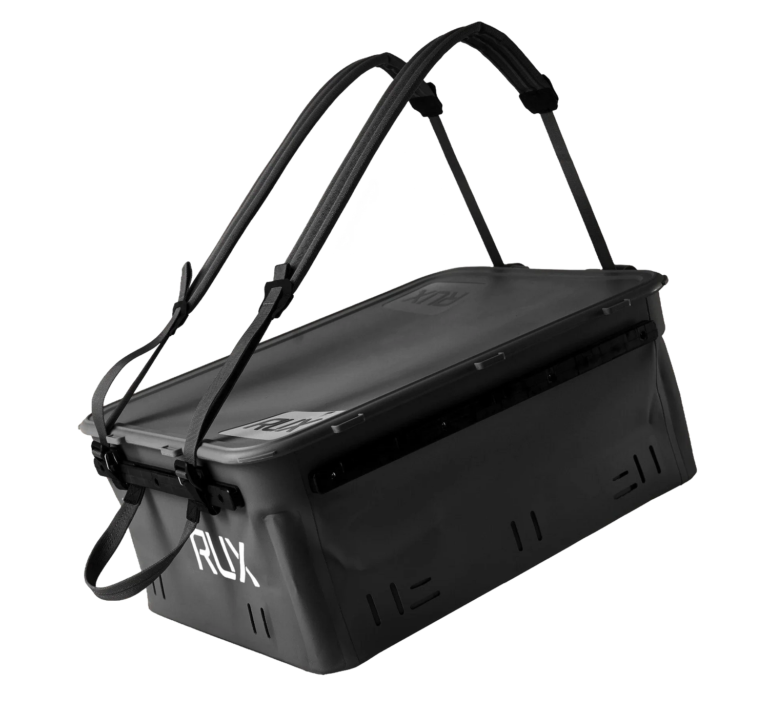 RUX 40L faltbare, wetterfeste 40-Liter-Transportbox (Press Seal) Black