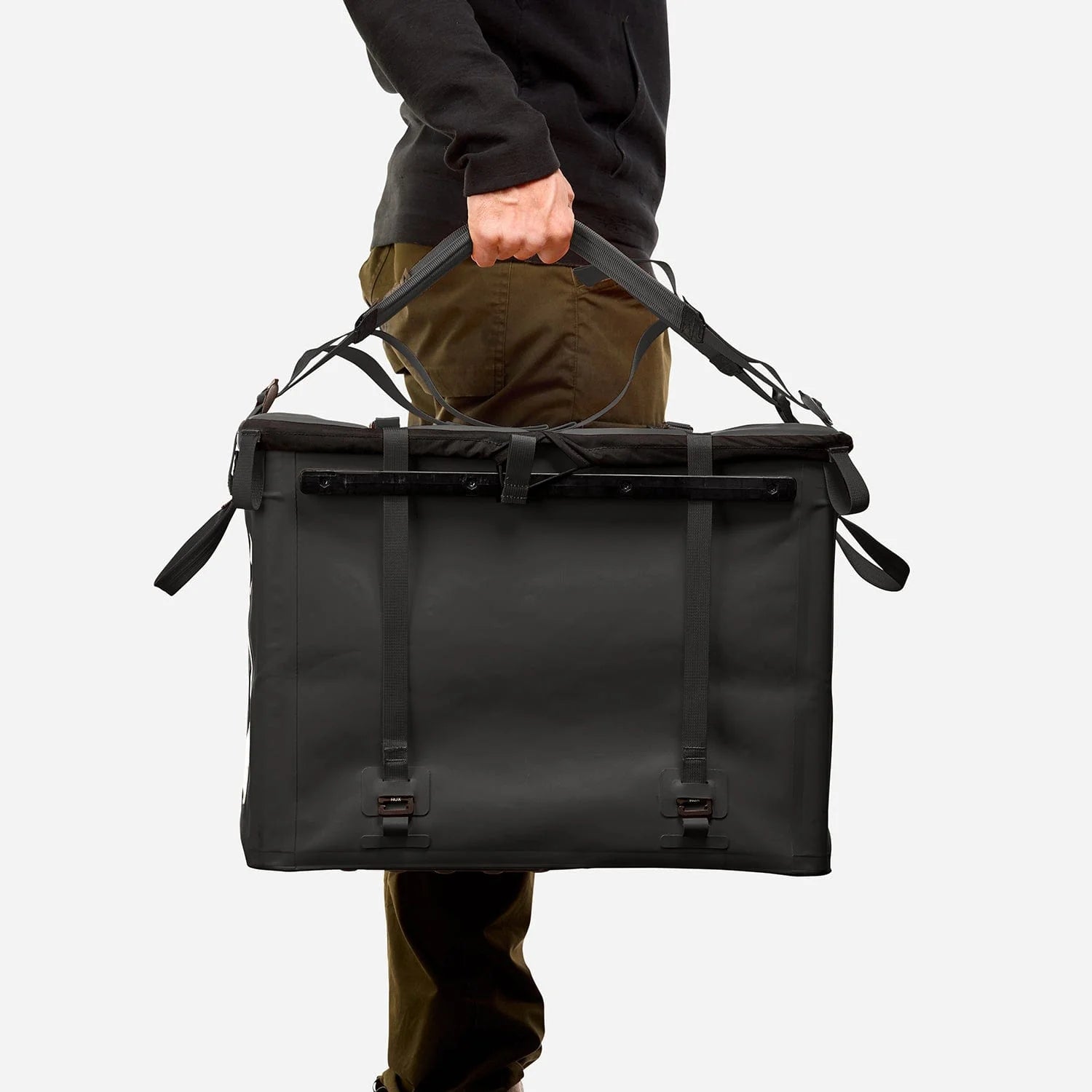 RUX 70L faltbare, wetterfeste 70-Liter-Transportbox Black