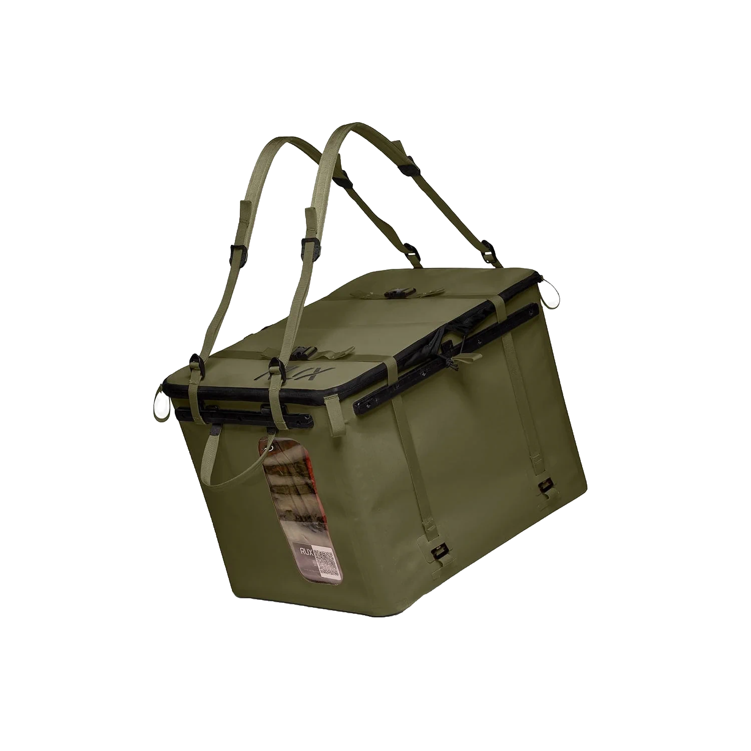 RUX 70L faltbare, wetterfeste 70-Liter-Transportbox Olive