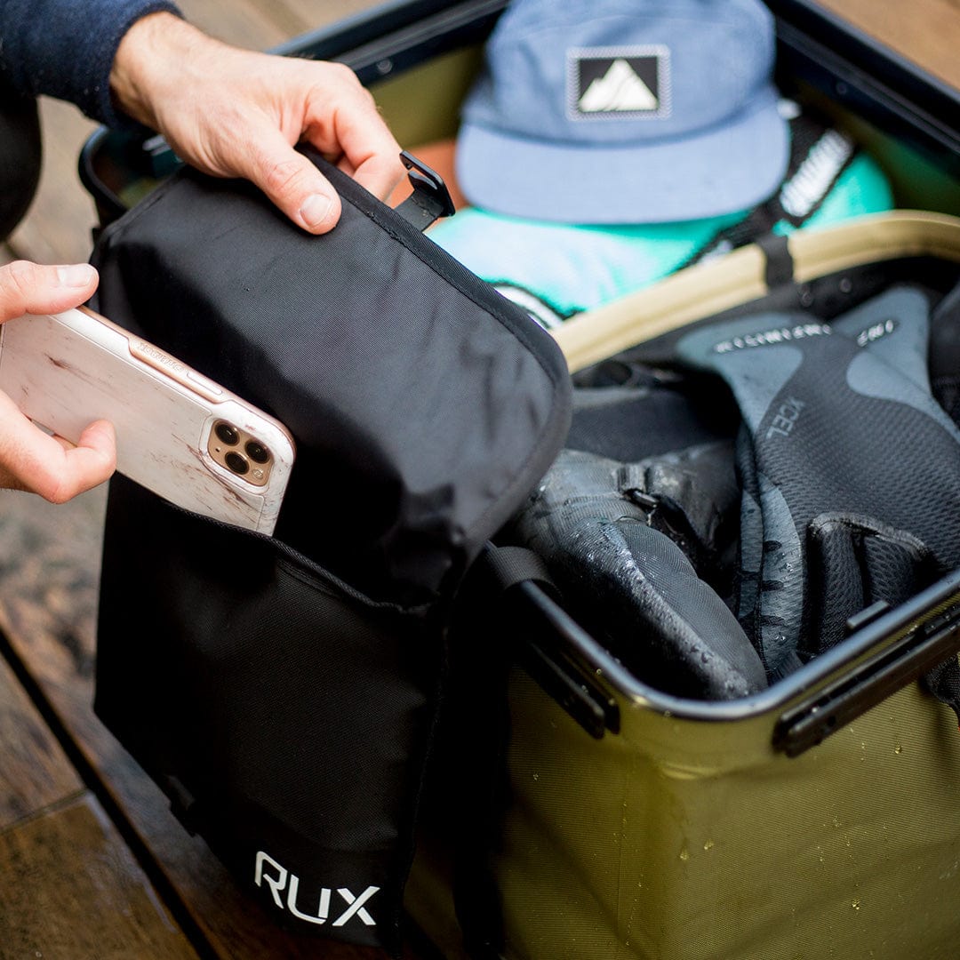 RUX Pocket 3L Black Wetterfeste Organizer-Tasche
