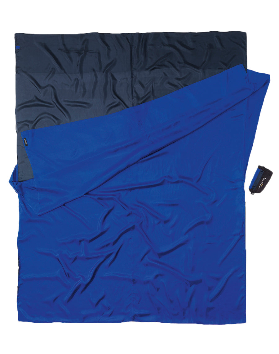 Cocoon Silk TravelSheet Double Size tuareg / ultramarine blue