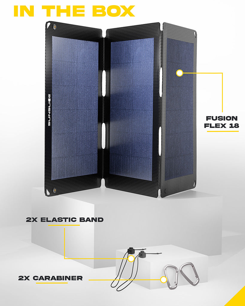 SunSlice Fusion Flex 18 – Ultraleichtes & faltbares 18 W Solar-Panel