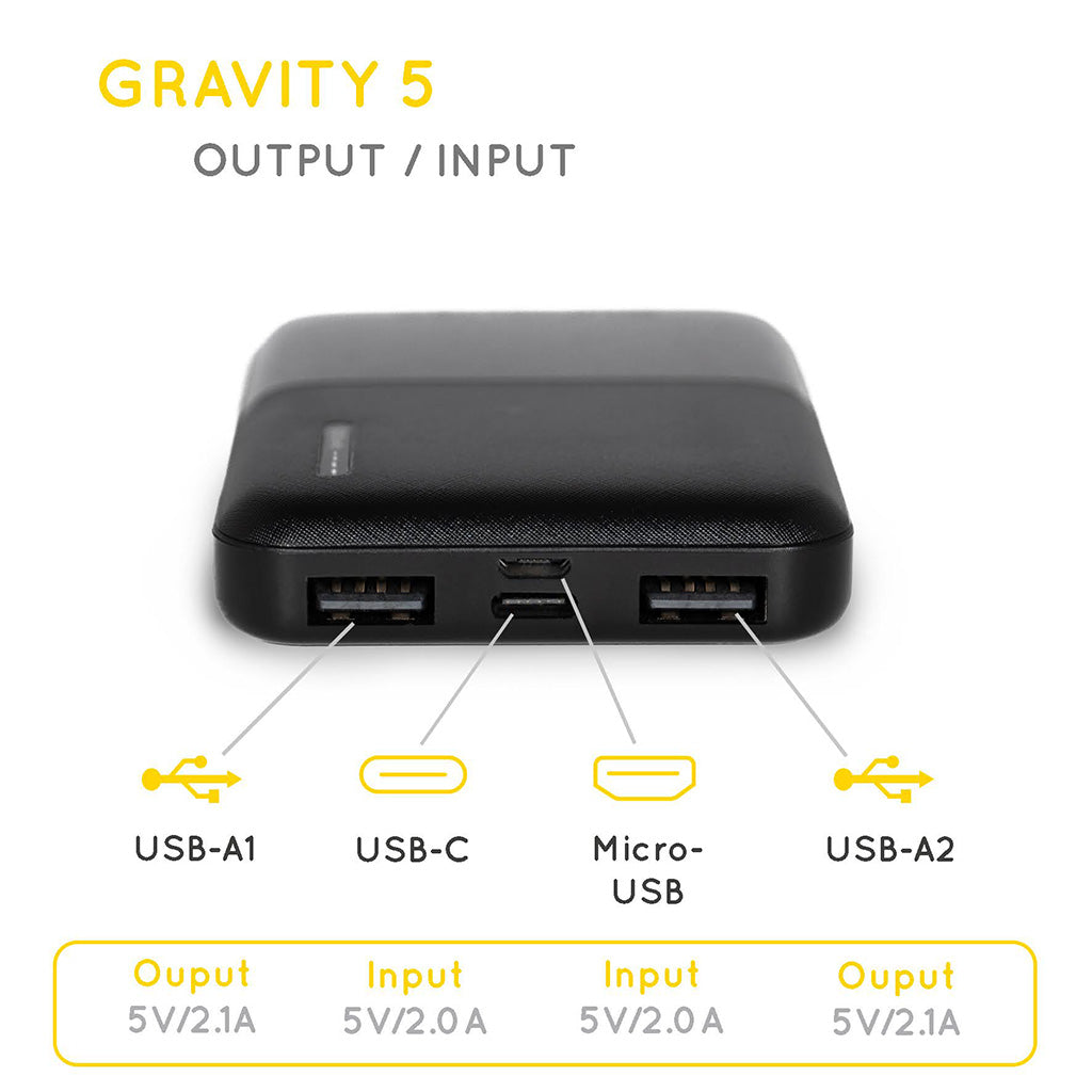 SunSlice Gravity 5 - 5'000 mAh Powerbank
