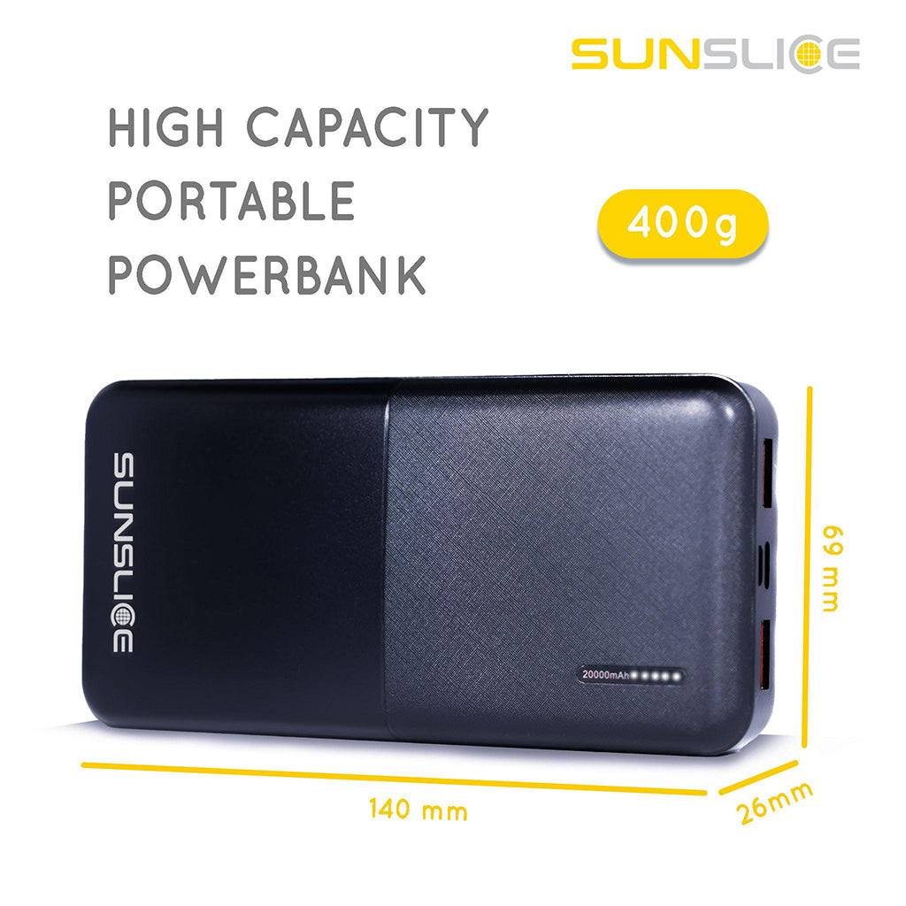 SunSlice Explorer Kit Solarpanel + 20.000 mAh Powerbank für lange Outdoor-Abenteuer