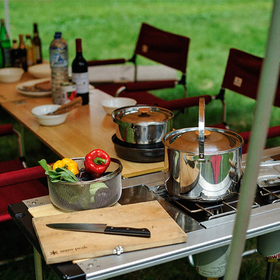 Snow Peak Field Cooker Pro. 1 Set 5-teiliges Premium-Camping-Kochset