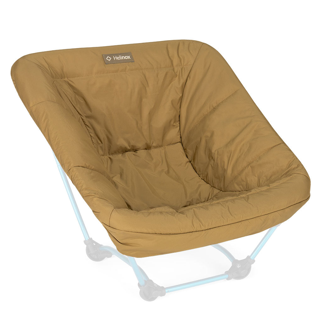 Helinox Seat Warmer Chair One/Zero/Swivel Chair Black/Coyote Tan Quilted
