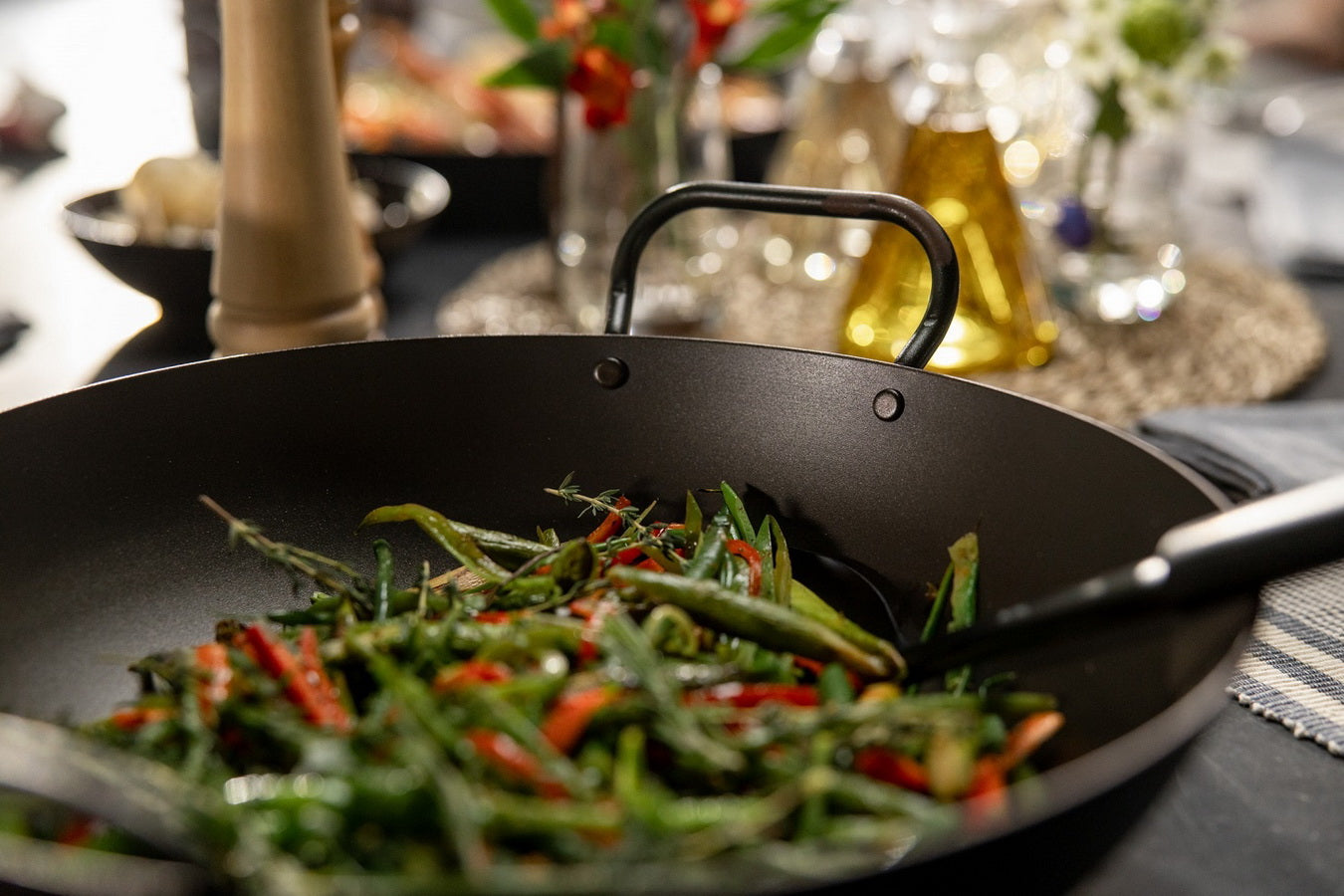 Skottsberg Carbonstahl Wok 34cm