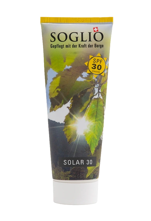 Soglio Sonnencreme LSF 30 Natürlicher Schutz mit Bergeller Kastanie (75 ml)
