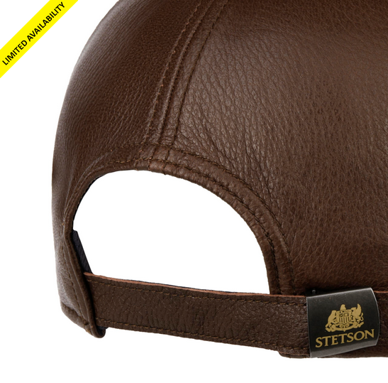 Stetson Harris Tweed Leather Cap